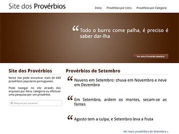 Site dos Provérbios